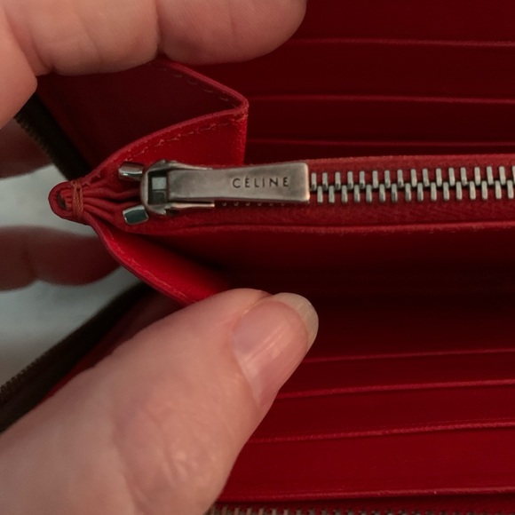 Celine Tan Leather Wallet - Picture 9 of 10